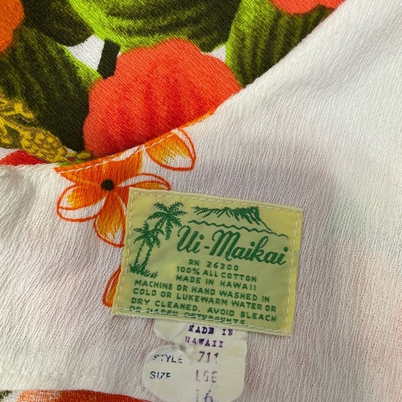 Vintage Ui-Maikai Hawaiian Floral Dress - Picture 4 of 11